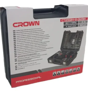 caisse a outils avec visseuse CROWN 20V CT21102H.