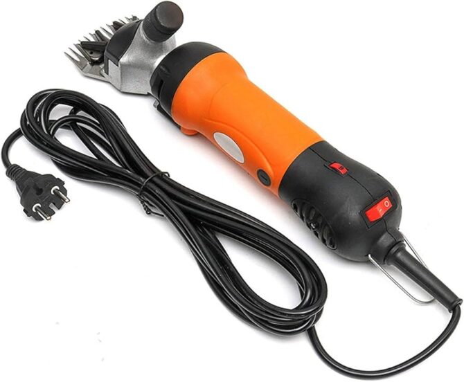 Tondeuse électrique professionnelle 800 W, pour moutons, chèvres, bovins et animaux domestiques, orange - 220 V - Image 3